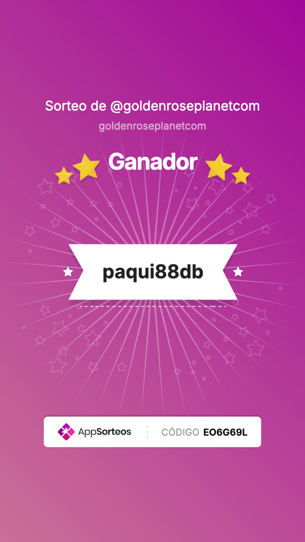 Ganador del sorteo de Instagram – 20 de abril de 2026