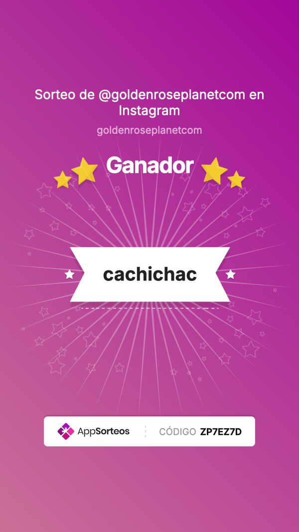 Ganador del sorteo de Instagram – 25 de octubre de 2025