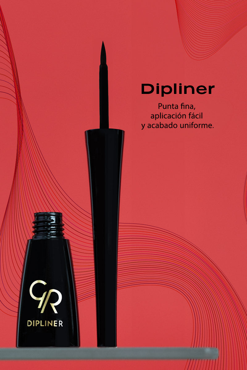 Dipliner - Eyeliner líquido negro de secado rápido