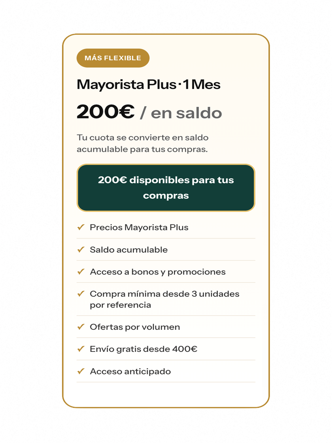 Mayorista Plus - 1 mes