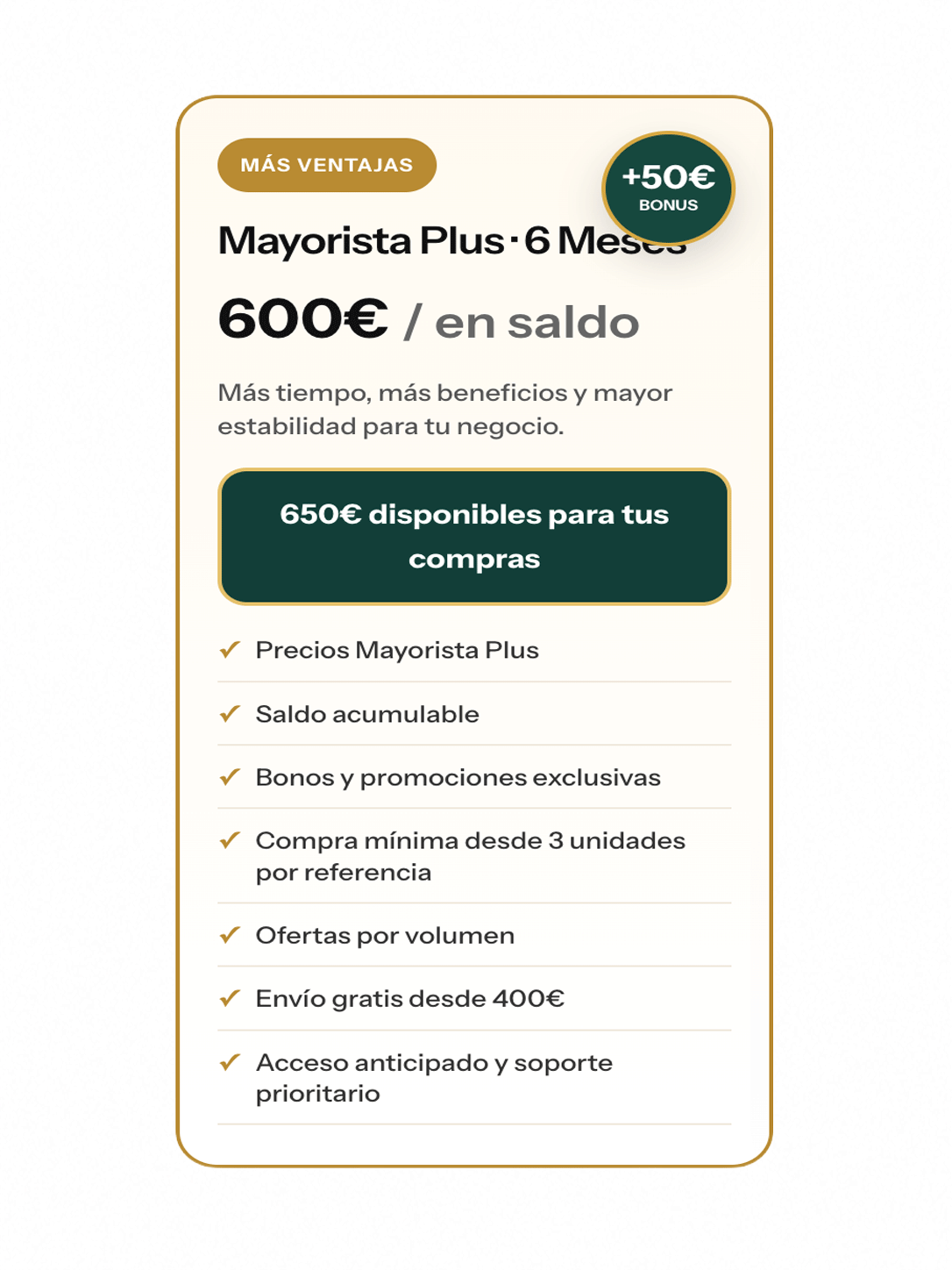 Mayorista Plus - 6 meses
