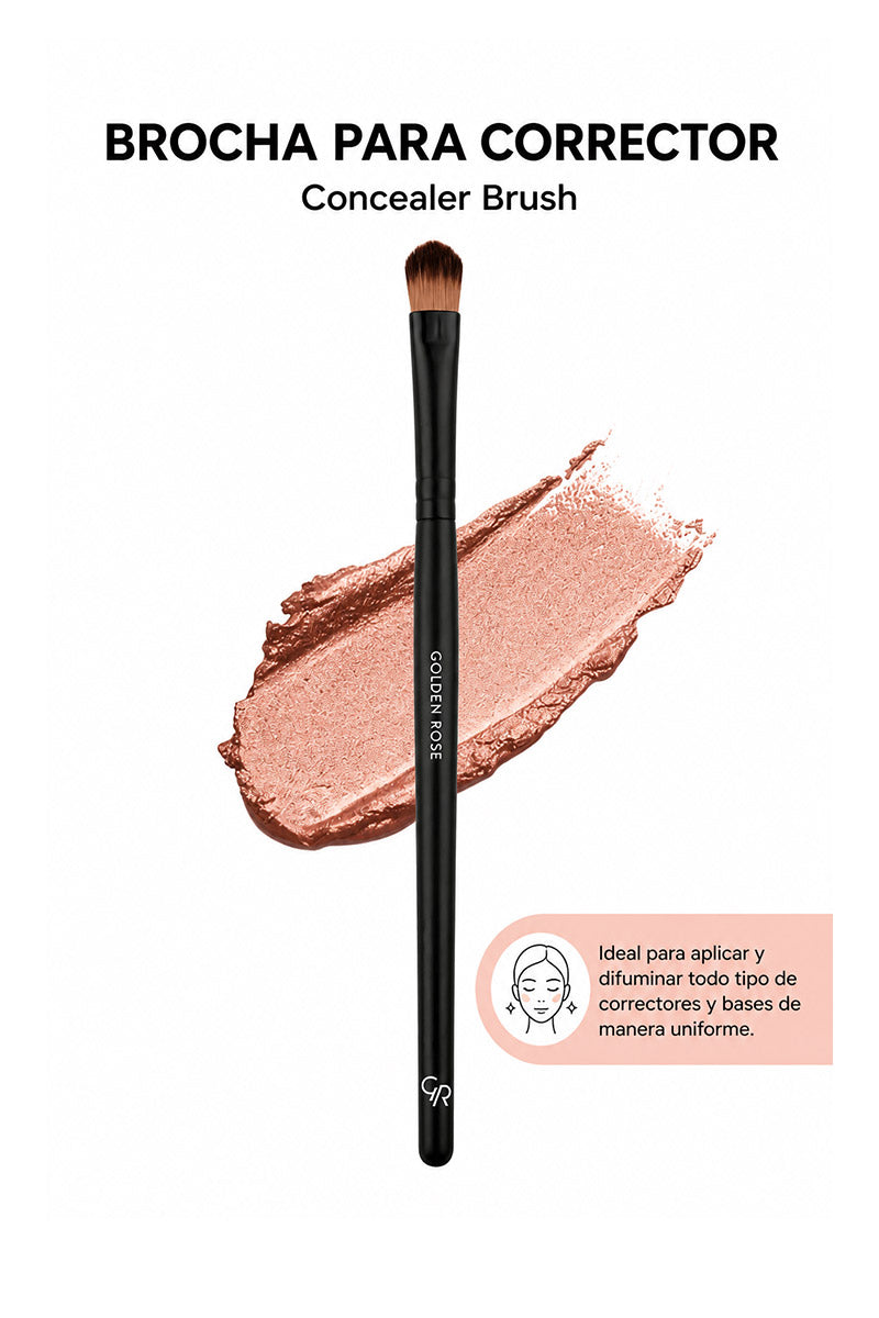 brocha corrector Golden Rose para ojeras maquillaje profesional