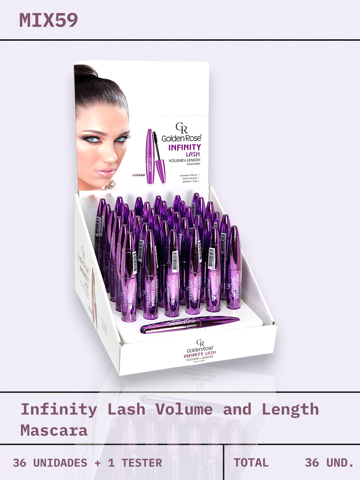 MIX 59 / Infinity Lash Volume and Length Mascara  - 36 UND.