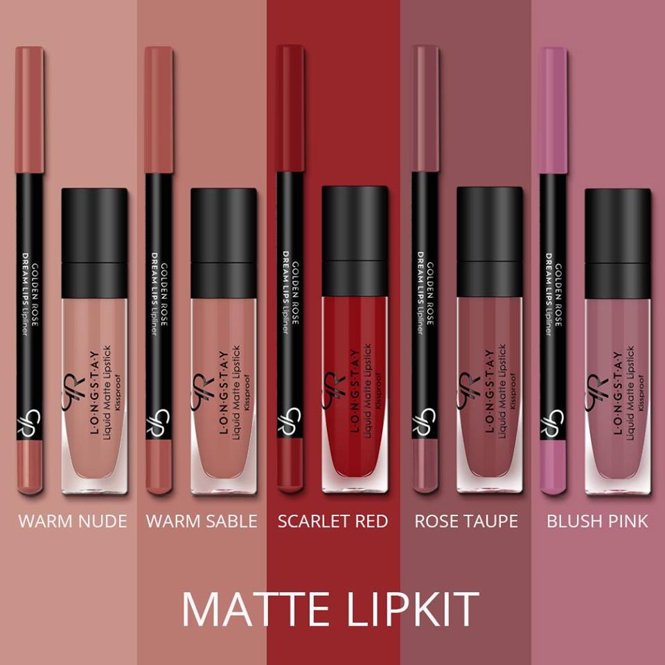 Matte Lip Kit - Labial líquido mate + perfilador de labios