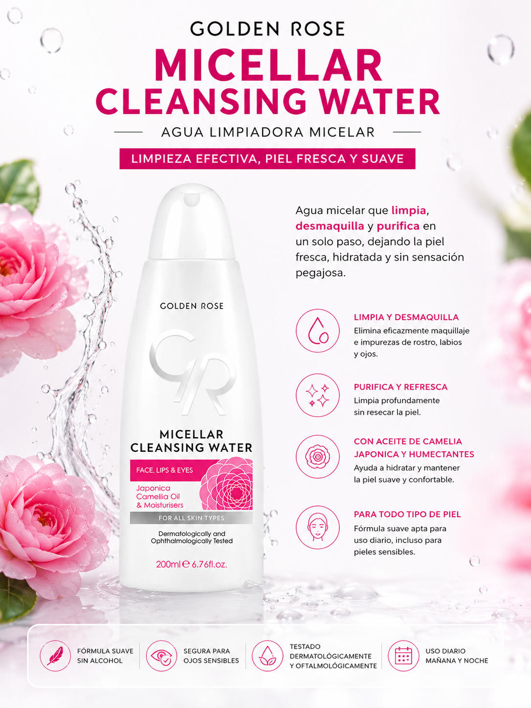micellar cleansing water Golden Rose es