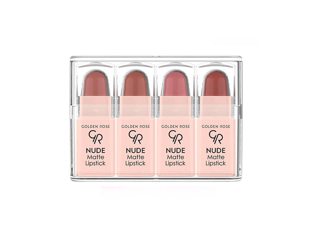 Nude Matte Lipstick Mini - Set de mini labiales nude mate