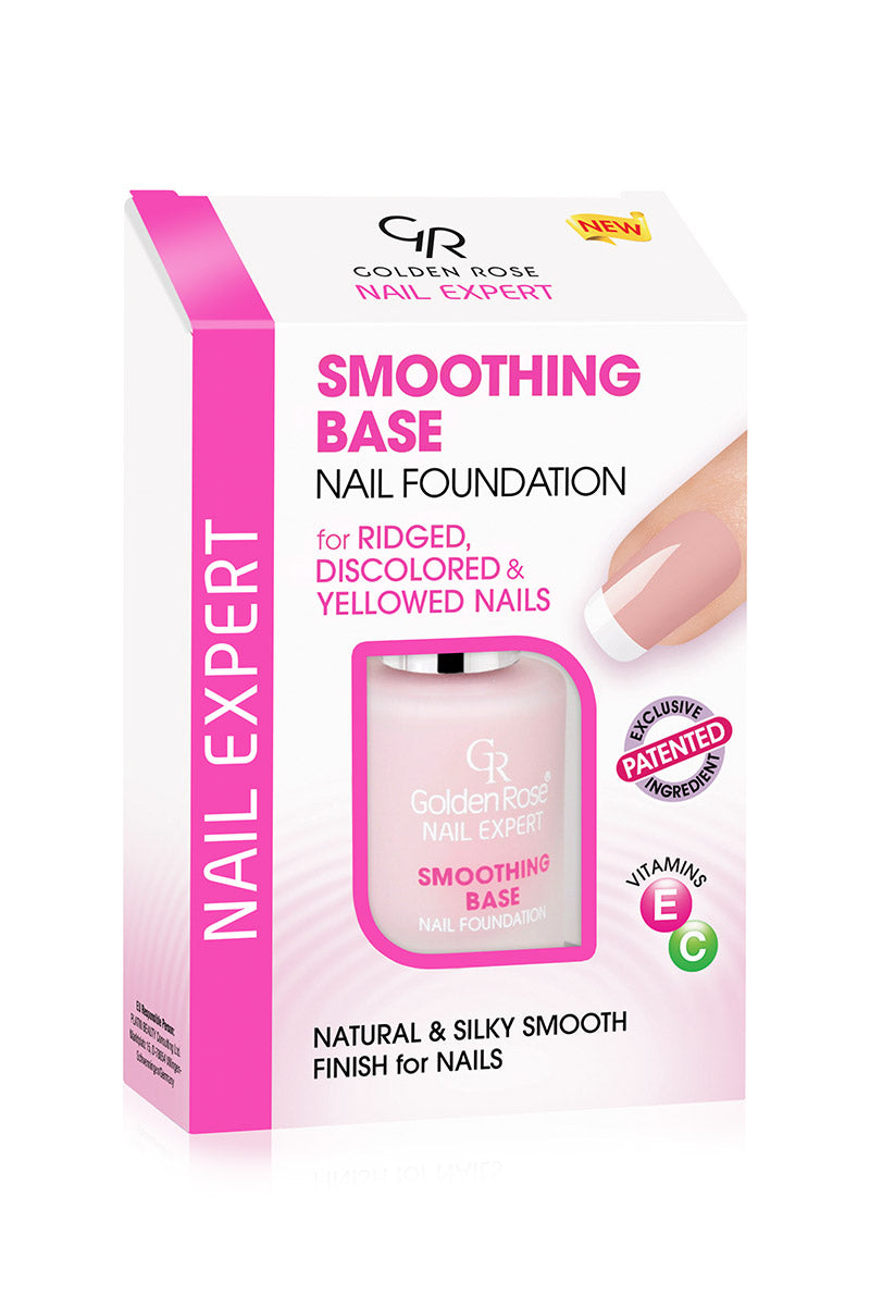 Nail Expert Smoothing Base Nail Foundation Golden Rose base alisadora para uñas con acabado natural.