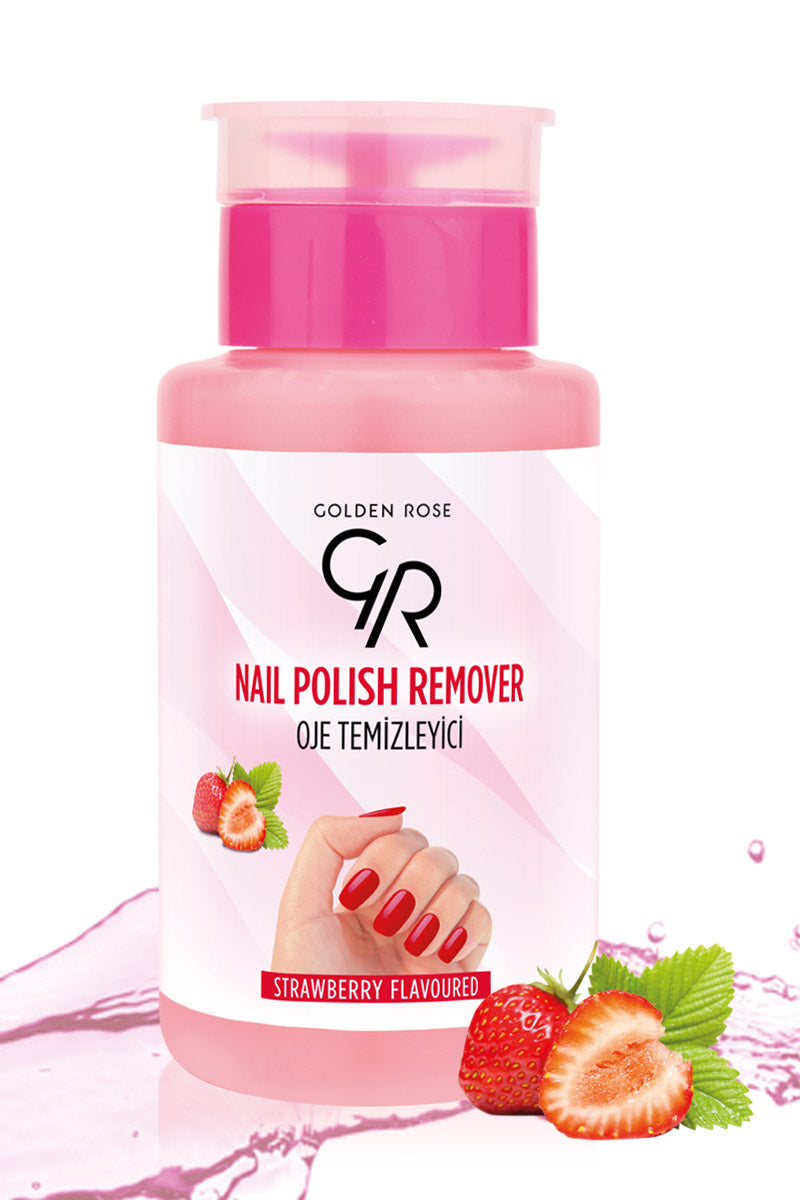 Quitaesmalte con Bomba Aroma Fresa – Golden Rose Nail Polish Remover Strawberry Pump- 200 ml