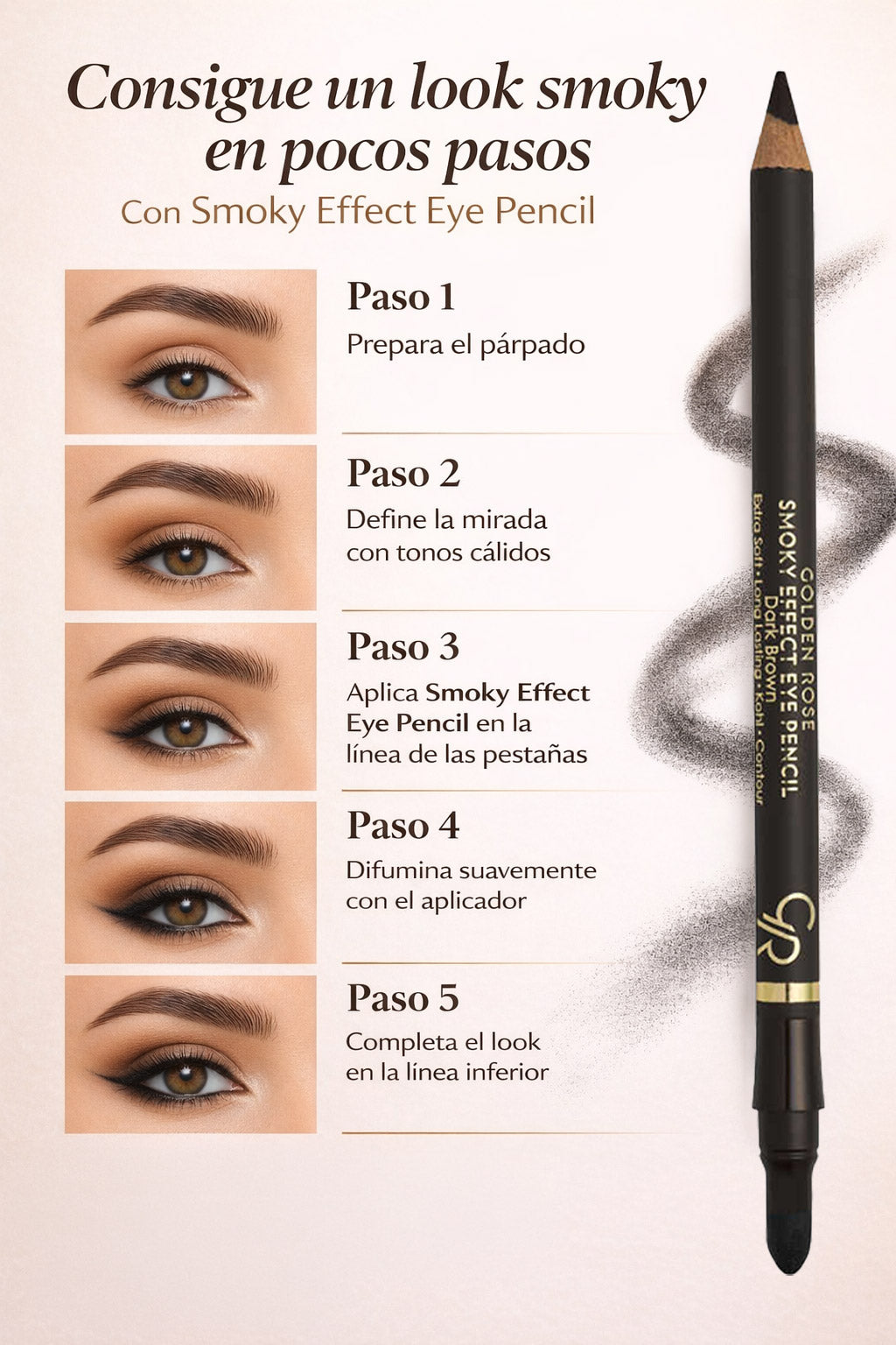 Smoky Effect Eye Pencil - Lápiz de ojos efecto ahumado