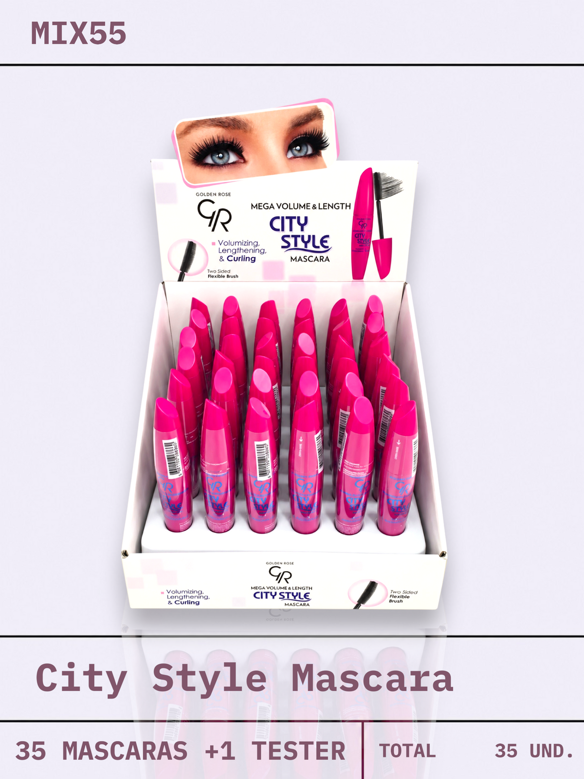 MIX 55 / City Style Mascara - 35 UND.