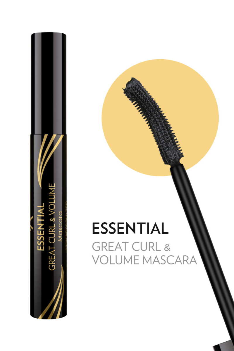 Essential Great Curl and Volume Mascara - Máscara de pestañas volumen y efecto rizado.