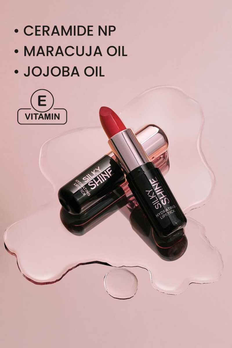 Silky Shine Hydrating Lipstick - Barra de labios hidratante con brillo