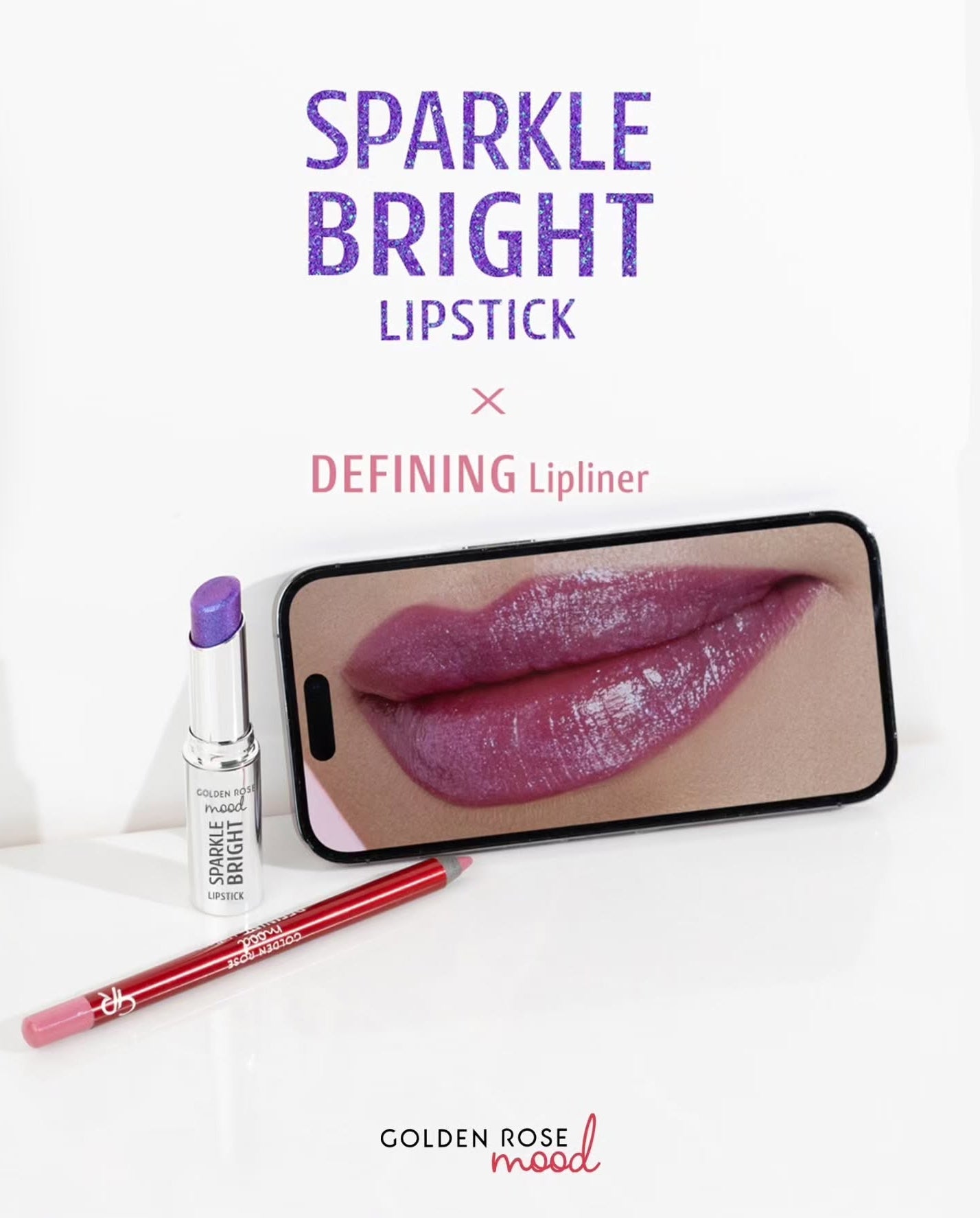 Mood Sparkle Bright Lipstick - Barra de labios brillante con destellos