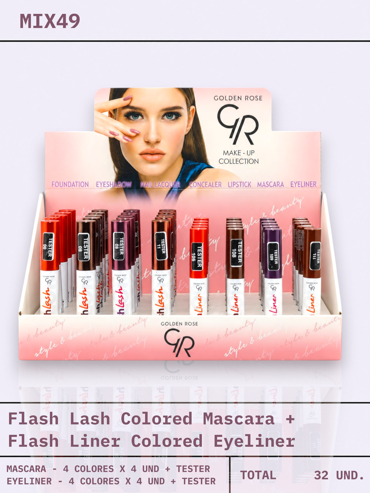 MIX 49 / Máscaras Flash Lash y eyeliners Flash Liner