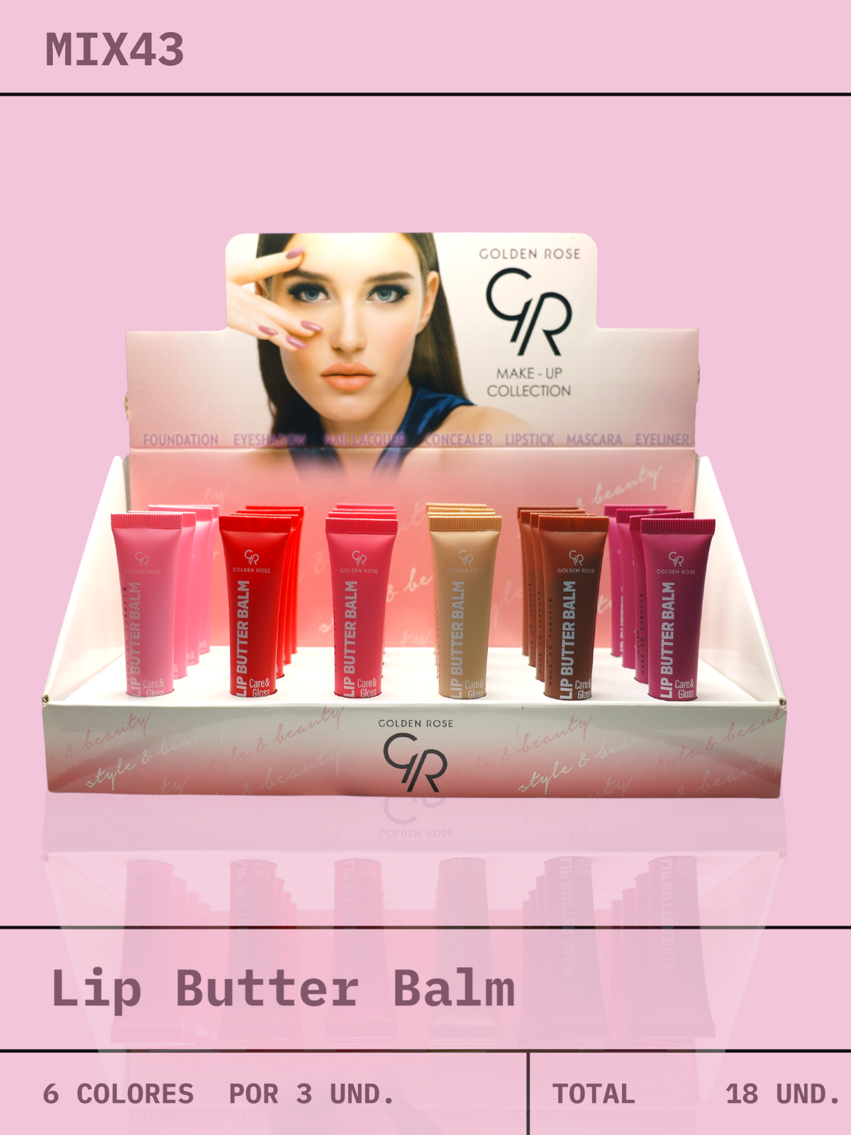 MIX 43  / Lip Butter Balm Care&Gloss
