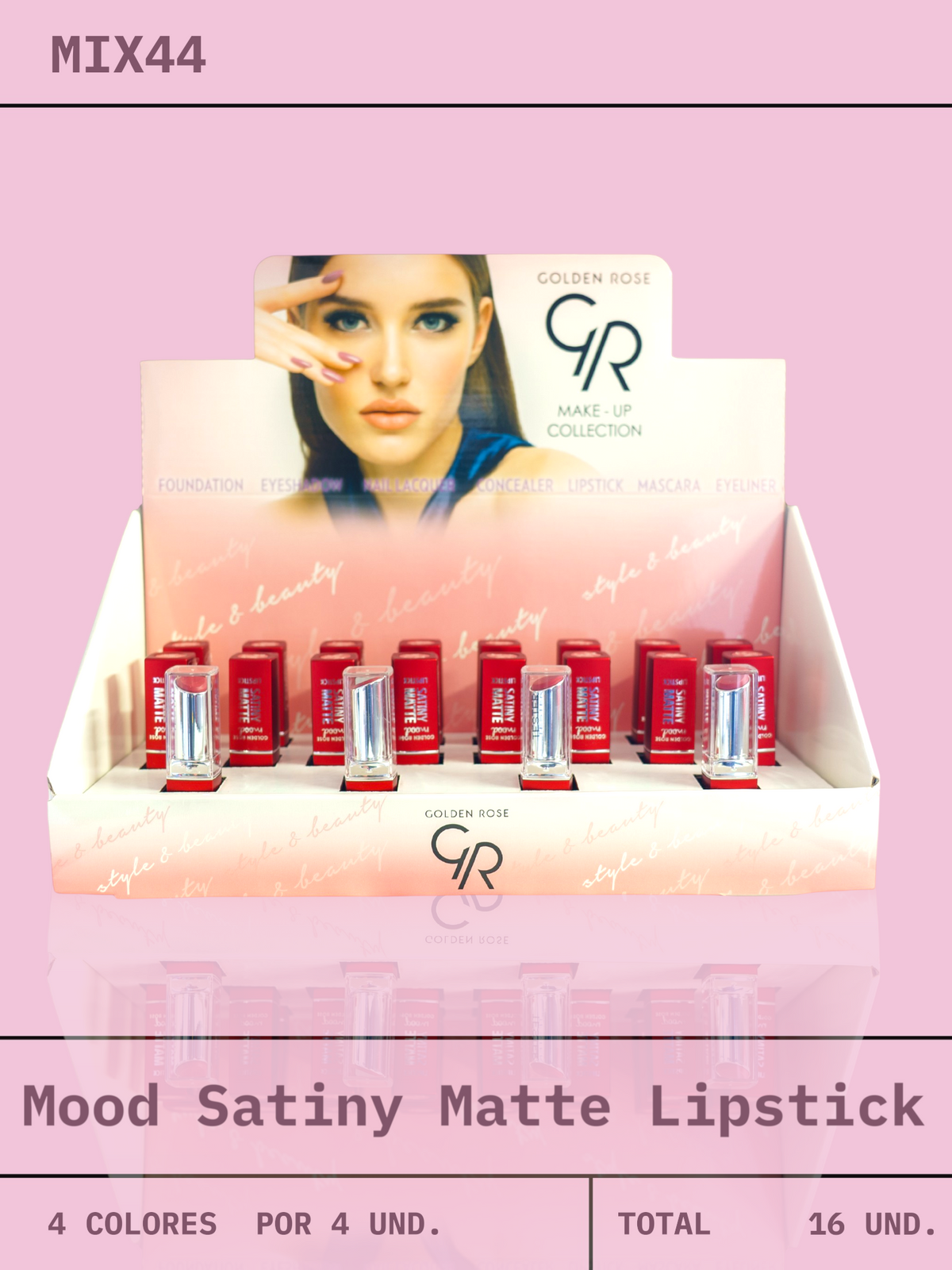 MIX 44  / Mood Satiny Matte Lipstick